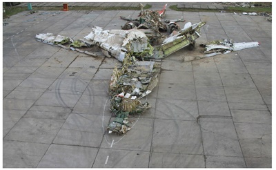 Rekonstruksi kecelakaan TU-154 di Rusia